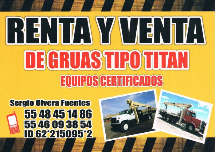 VENTA DE GRUAS